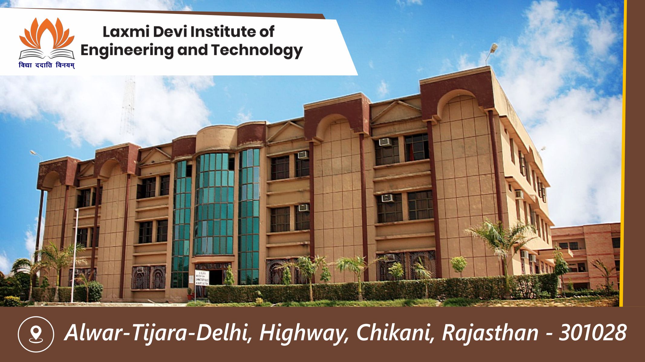 Out Side View of  Laxmi Devi Institute of Engineering and Technology